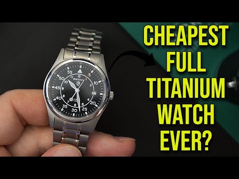 $50 - Cheapest full Titanium watch Ever? Berny Titanium Field Pilot watch in 37mm