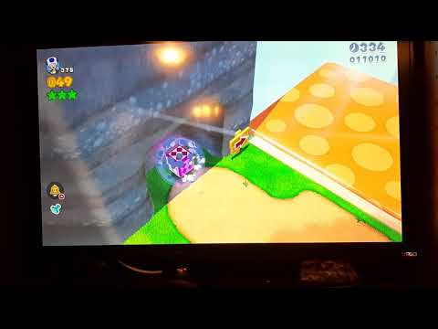 Super Mario 3D World 4-4 100% Speedrun | Time 130 [World Record]