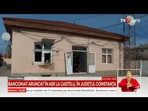 Bancomat aruncat în aer la Castelu, județul Constanța