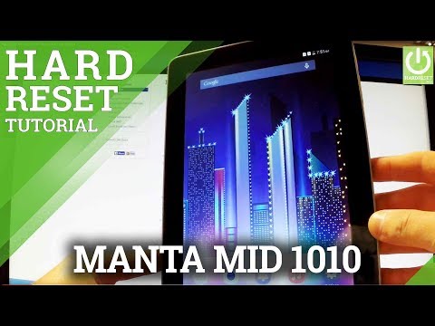 Hard Reset MANTA MID1010 3G - Erase All Data / Android Reset