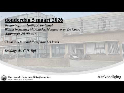 05/03/2026 20.00 uur Bezinningsuur Heilig Avondmaal