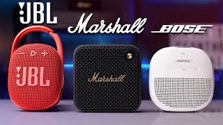 Marshall Willen VS Bose Soundlink Micro VS JBL Clip 4