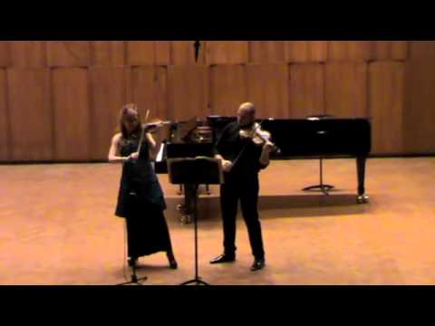 Julija Hartig- violin, Sasha/ Sasa Mirkovic- viola; V. Trajkovic Sonata za vl & vla 3rd movement