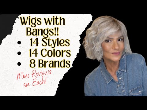 WIGS WITH BANGS | 14 STYLES, 14 COLORS. 8 BRANDS +...