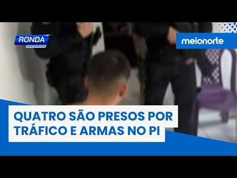 Operação prende 4 e apreende armas em Buriti dos Montes; ação policial foi deflagrada contra tráfico