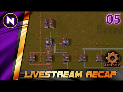 Factorio Twitch Recap | #5 INSANE SCALE OF PURPLE SCIENCE | Livestream Summary
