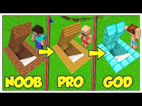 LET'S TURN NOOB'S SECRET BASE INTO PRO AND GOD! - Minecraft ITA