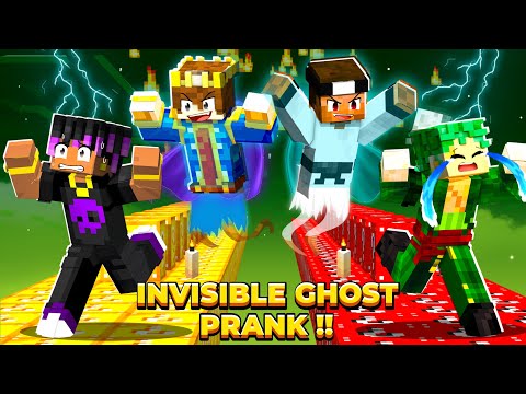 I SECRETLY Transformed Into INVISIBLE GHOST 😂| LUCKY BLOCK RACE