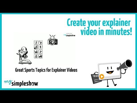 Great Sports Topics for Explainer Videos - mysimpleshow.com
