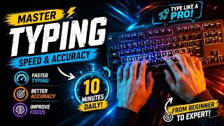 How to Type Faster Without Looking at the Keyboard! | Live Typing Tutorial