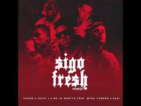 Sigo Fresh Remix (Bass Boosted) - Fuego x Myke Towers x Duki x Juicy J x De La Ghetto