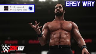 WWE 2K18 - Beating the odds (Trophy/Achievement) | Easy Way