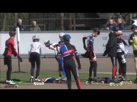 Remo Slotegraaf 300m tijdrit KNSB Baancompetitie jeugd Haulerwijk 2017