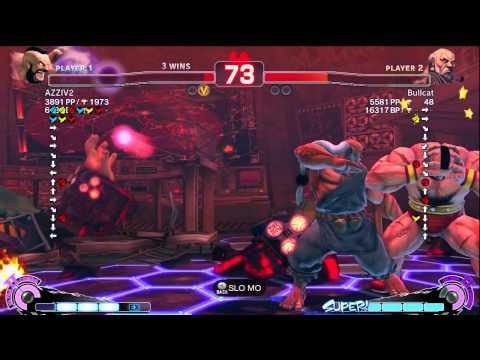 Bullcat (Gouken) vs AZZIV2 (Zangief), Furbysan (Cammy) - AE 2012 Endless Matches *720p HD*