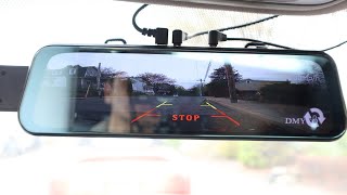 Dmyco 10 inch 2K Rearview Mirror Dash Cam with GPS Review