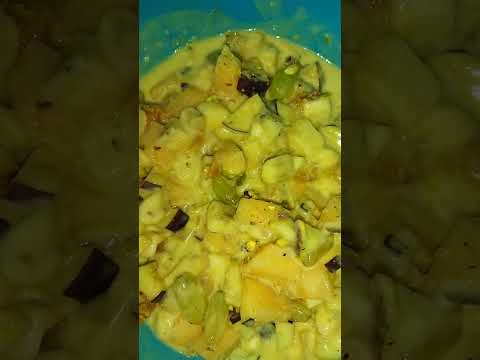 Ice cream fruit salad.