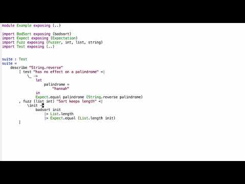 Validating Elm Part 2: Property Based Tests