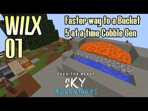 01 - 5x Cobble Gen, Faster Bucket - FTB Sky Adventures