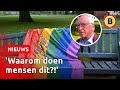 Regenboogbank voor derde keer beklad in één week | Omroep Brabant