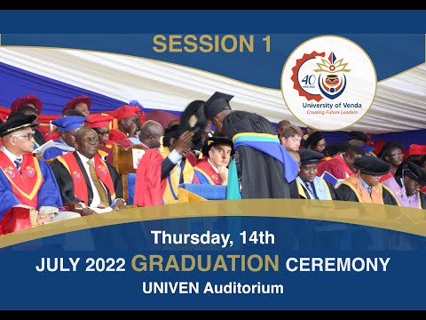 UNIVEN 2022 July Graduation Ceremony: Session 1