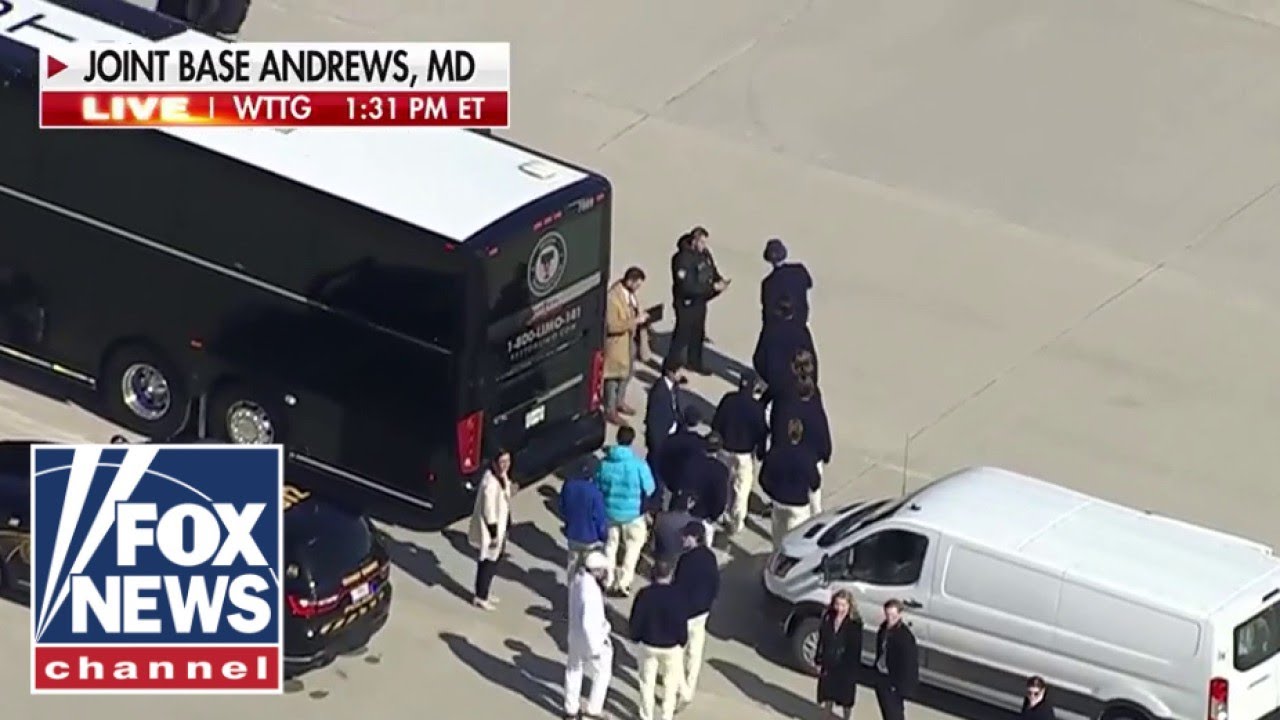 JUST IN: Team USA men’s hockey stars arrive in DC ahead of State of the Union