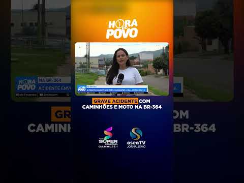 GRAVE ACIDENTE COM CAMINHÕES E MOTO NA BR-364 EM RONDÔNIA