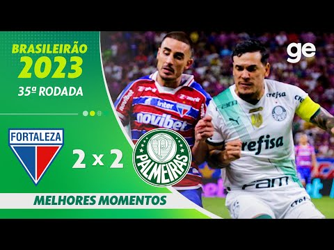 Gols e lances de Fortaleza x Palmeiras