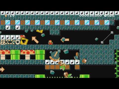 ＳＰＥＥＤＲＵＮ» ＧＯ→タイムに気をつけﾖｳ～♡ 40s♪♪ by ままにゃん*　3 - Super Mario Maker - No Commentary 1bp