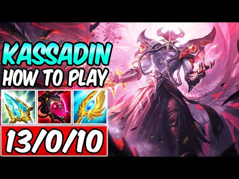 HOW TO PLAY KASSADIN MID & CARRY - DIAMOND 1 KASSADIN GUIDE | Best Build & Runes | League of Legends