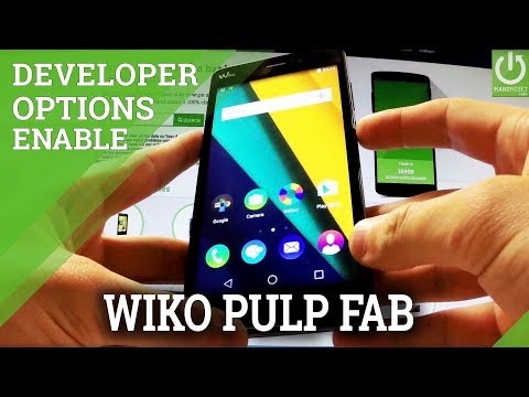 WIKO Pulp FAB - DEVELOPER OPTIONS / ENABLE USB DEBUGGING