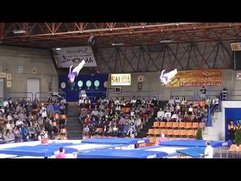 Exhibición Burgos 19-10-13 Trampolín - Claudia Prat - Cristina Sainz