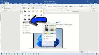 How to Apply Outline on Text in Word