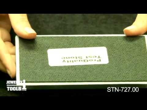 STN-727.00 - Glass Testing Stone, 6 Inches by 3 Inches - Jewelry Tools Demo