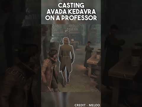 What happens when you cast Avada Kedavra on a professor in Hogwarts Legacy..