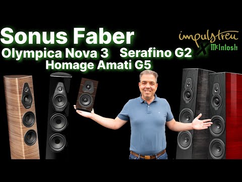 SONUS FABER - Olympica Nova 3, Homage Amati G5, Serafino G2, Lumina 1