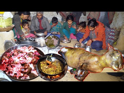 entire Rabbit ate by dharme family 