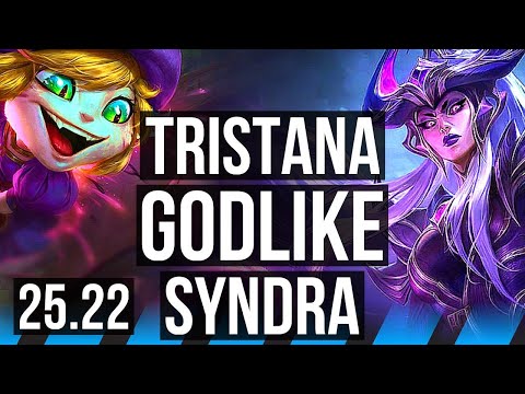 TRISTANA vs SYNDRA (MID) | 15/4/9, Godlike | EUW Challenger | 25.22