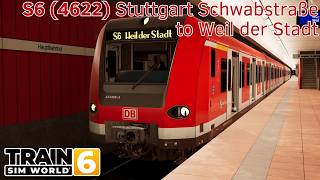 S6 (4622) Stuttgart Schwabstraße to Weil der Stadt - Frankenbahn - BR 423 - Train Sim World 6