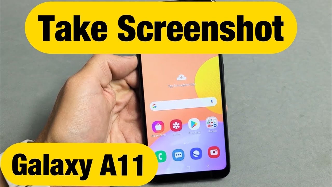 Galaxy A11: How to Take Screenshot (Screen Capture)