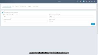 Perfex CRM Modules - Purchase Management - Settings