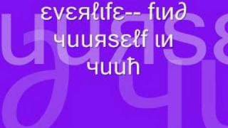find yourself in you everlife lyrics