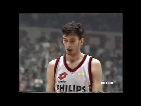 finale scudetto 1990   1991 g1 philips milano   phonola caserta