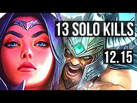 IRELIA vs TRYNDAMERE (TOP) | 13 solo kills, 400+ games | EUW Master | 12.15
