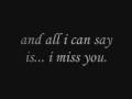 I Miss You - Jenson + Lyrics 