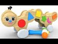 Learn Shape With Caterpillar Wooden Toy