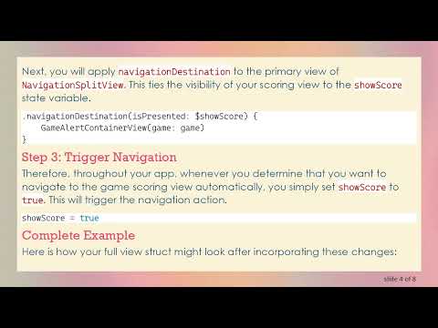 Automatic Navigation in NavigationSplitView with SwiftUI