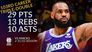 [高光] LeBron James  29 Pts 13 Rebs 10 Asts