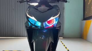 Vario 2017 Độ Bi Led Kenzo S600 Tích Hợp Tắt Mở Đèn Siêu Nhạy T23Shop Cần Thơ