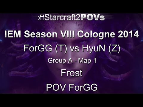 SC2 HotS - IEM VIII Cologne 2014 - ForGG vs HyuN - Group A - Map 1 - Frost - ForGG