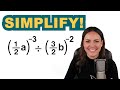 Simplify Exponents And Powers Math Tutorial